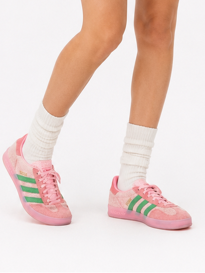 Adidas Gazelle Indoor Semi Pink Spark Preloved Scarlet