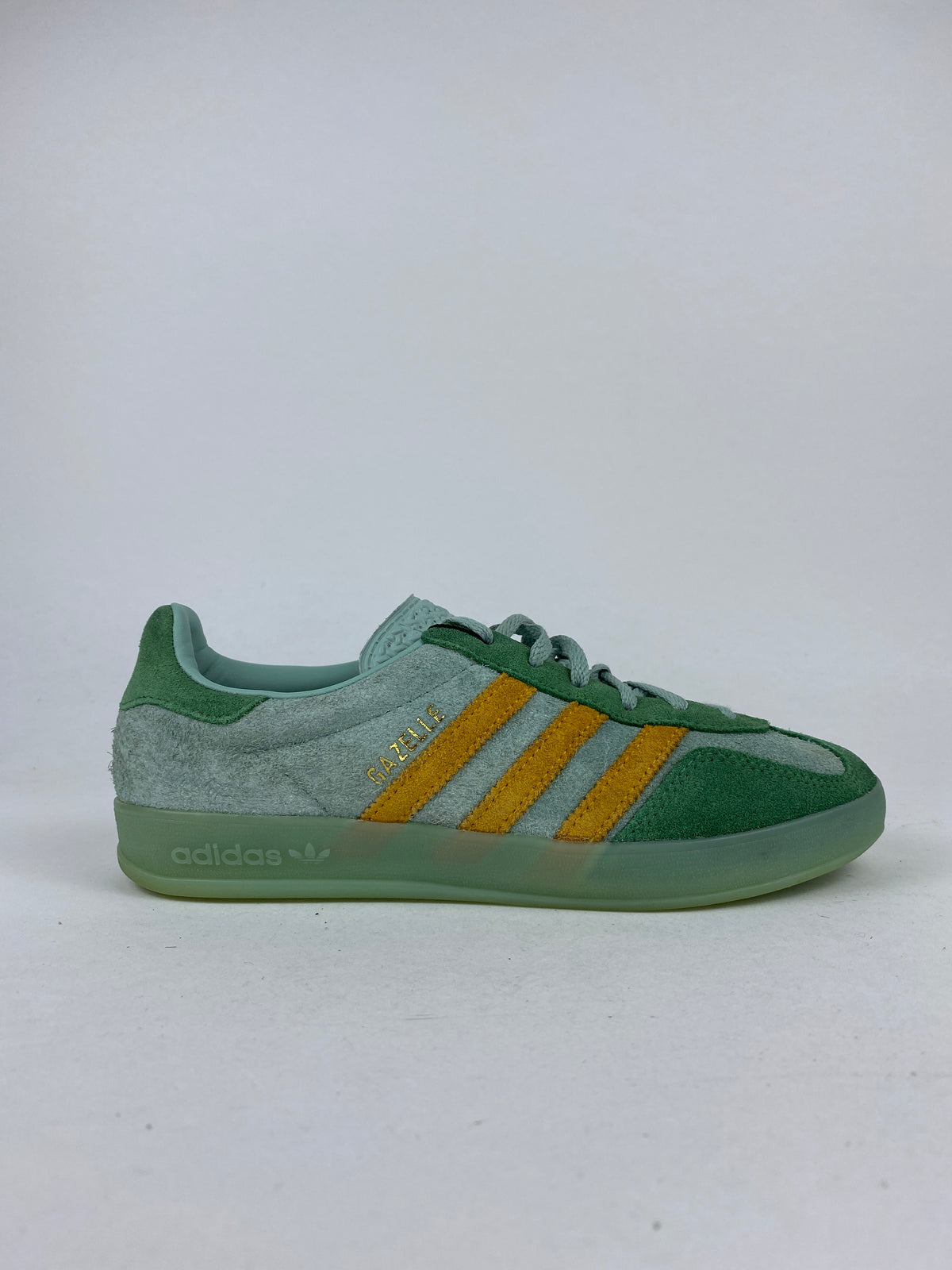 adidas Gazelle Indoor Hazy Green Crew Yellow (Taille 38)
