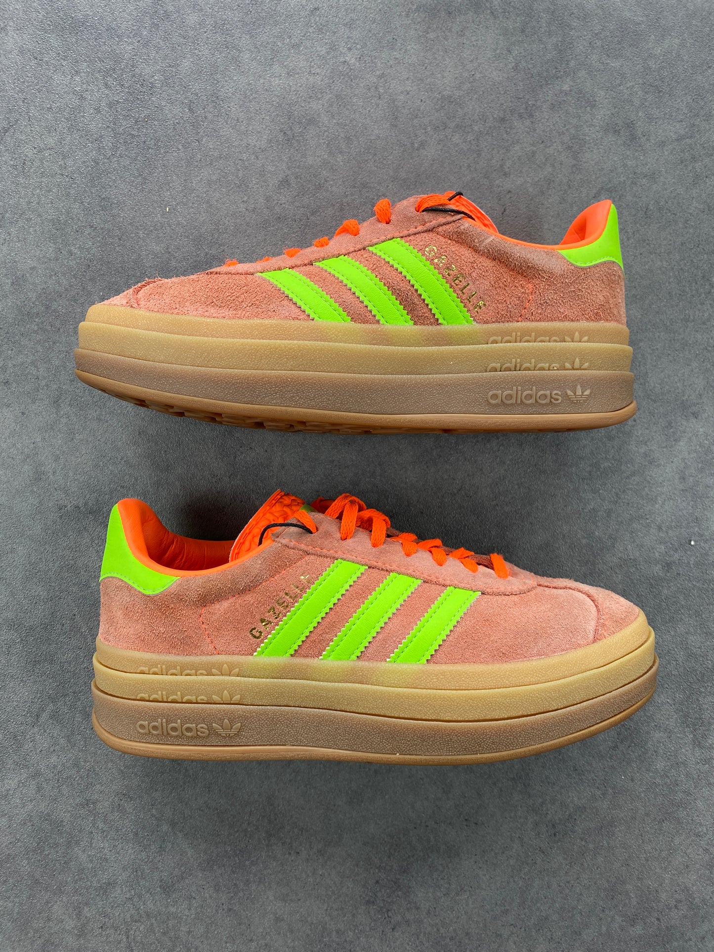 Adidas Gazelle Bold Solar Orange Solar Green