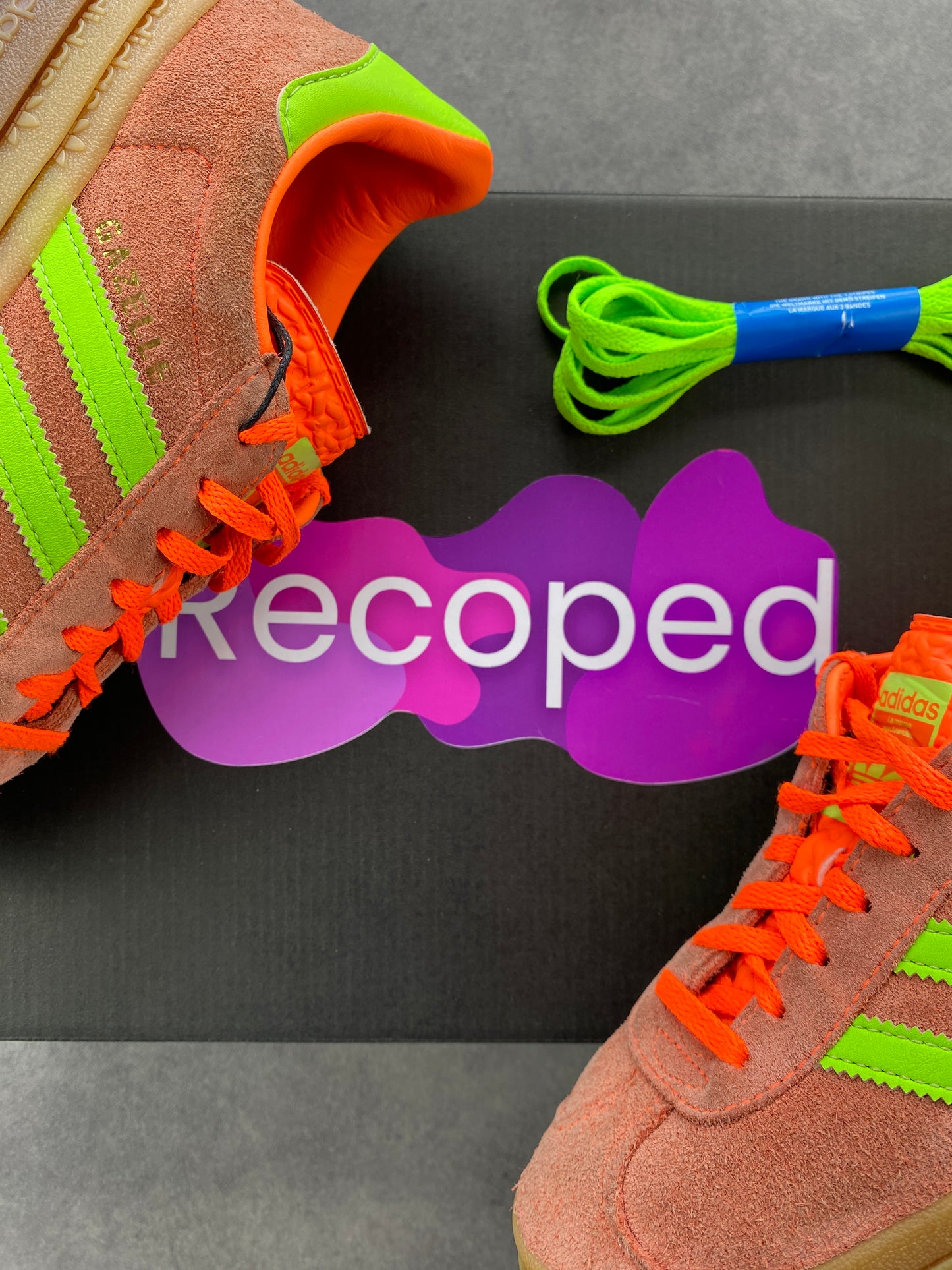 Adidas Gazelle Bold Solar Orange Solar Green