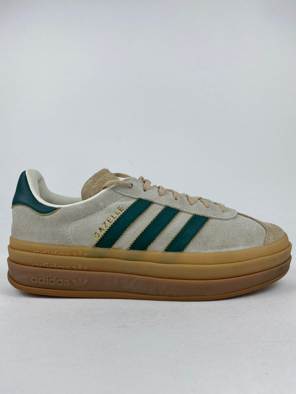 adidas Gazelle Bold Magic Beige Collegiate Green (Taille 41,5)
