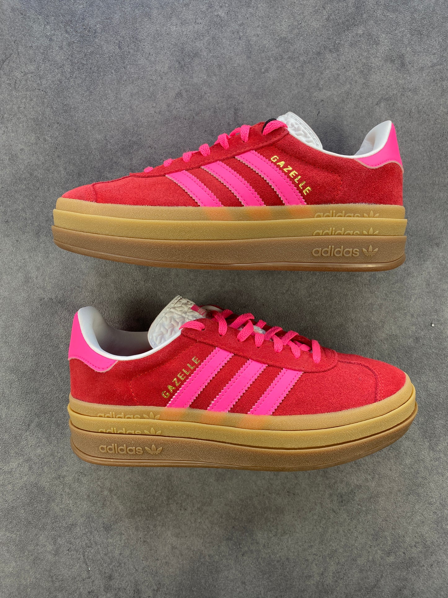 Adidas Gazelle Bold Collegiate Red Lucid Pink