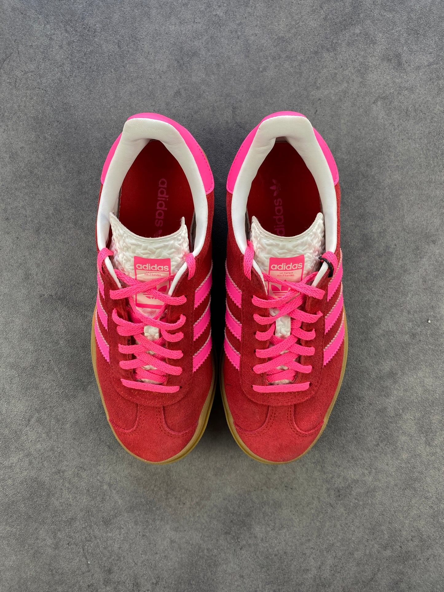 Adidas Gazelle Bold Collegiate Red Lucid Pink