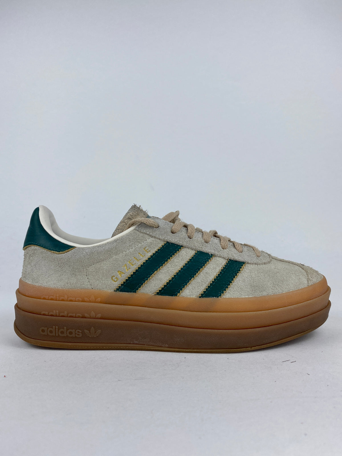 adidas Gazelle Bold Magic Beige Collegiate Green (Taille 37 1/3)