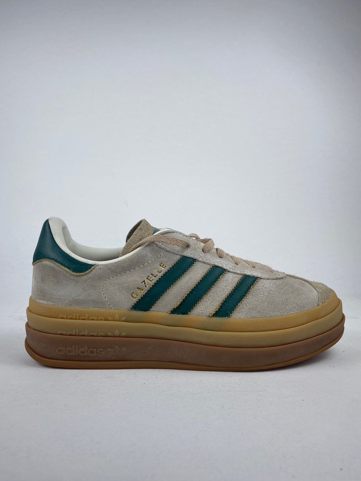 adidas Gazelle Bold Magic Beige Collegiate Green (Taille 38 2/3)
