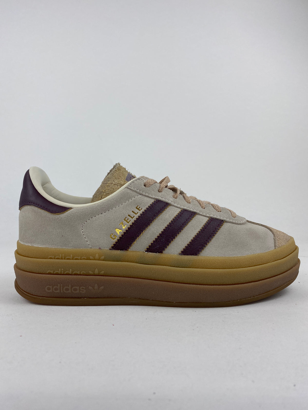 adidas Gazelle Bold Cream White Maroon (Taille 37 1/3)