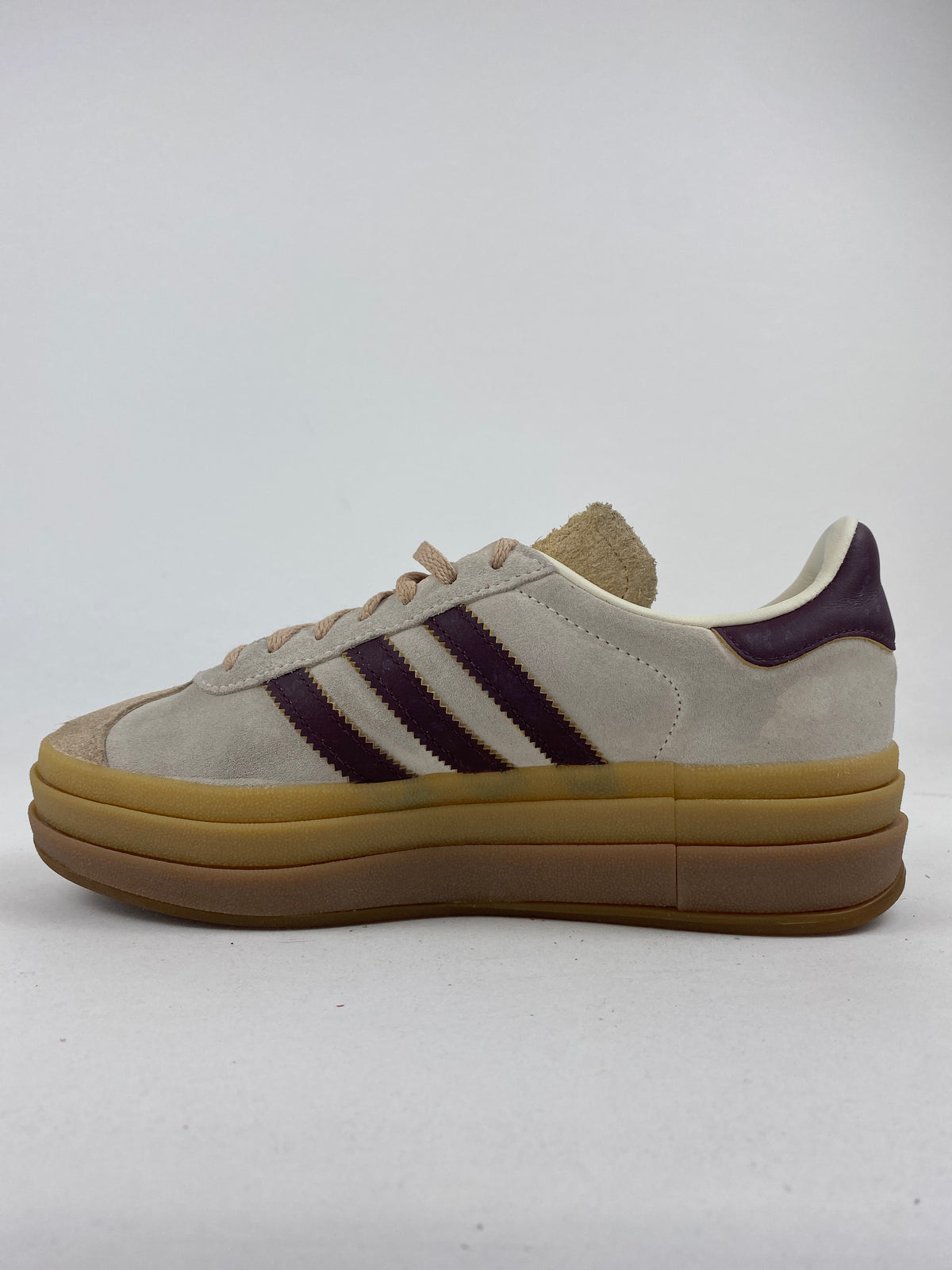 adidas Gazelle Bold Cream White Maroon (Taille 37 1/3)