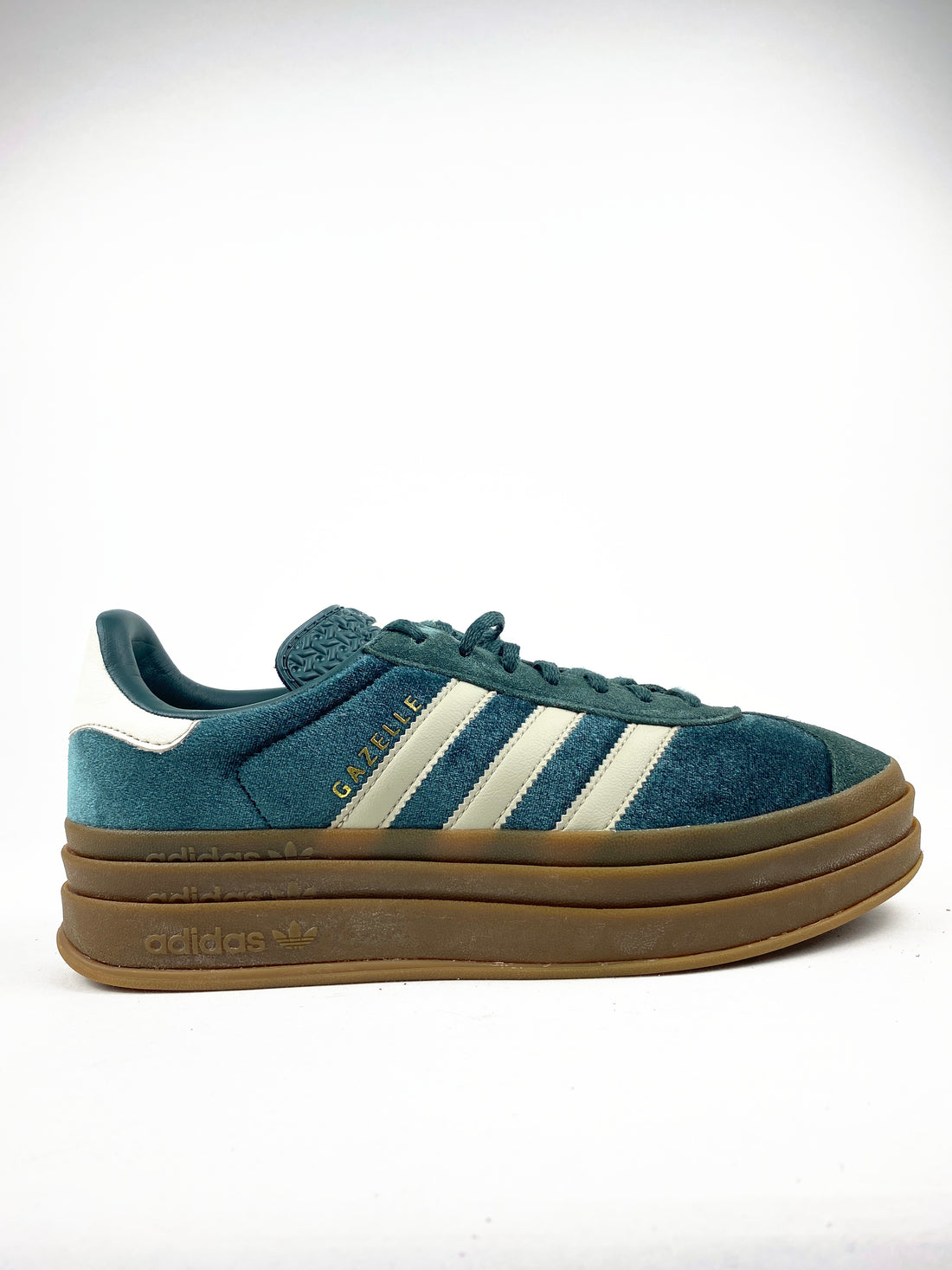 Adidas Gazelle Bold Mineral Green Velvet