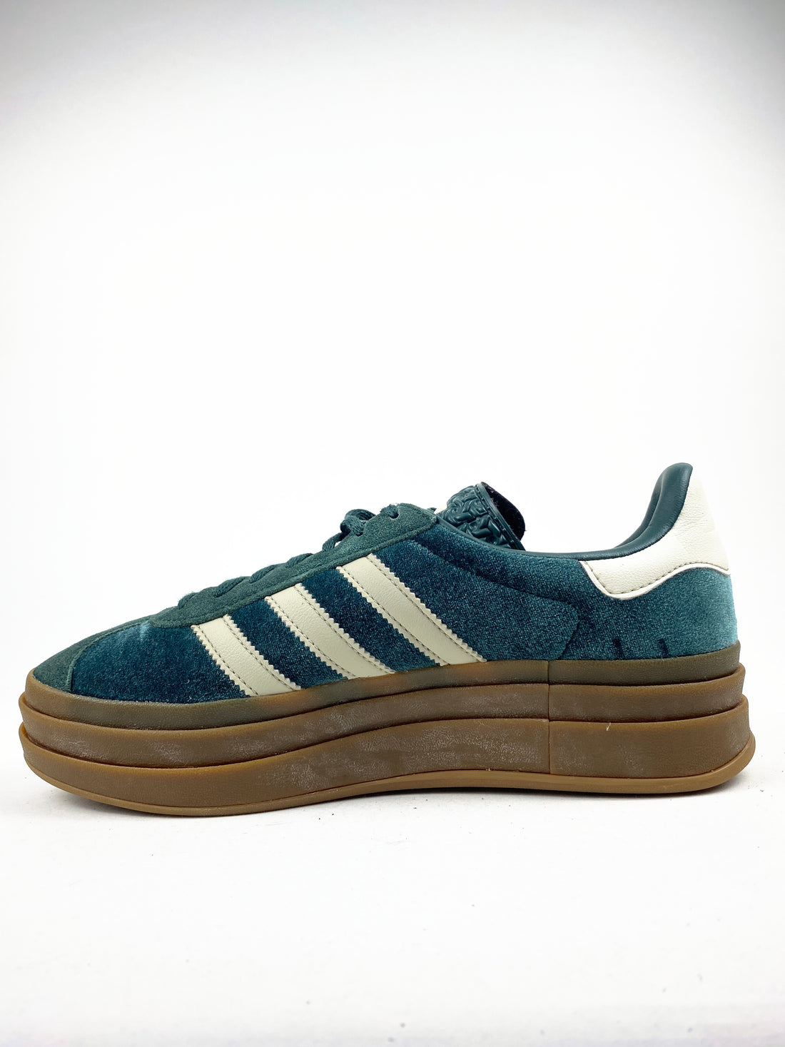 Adidas Gazelle Bold Mineral Green Velvet