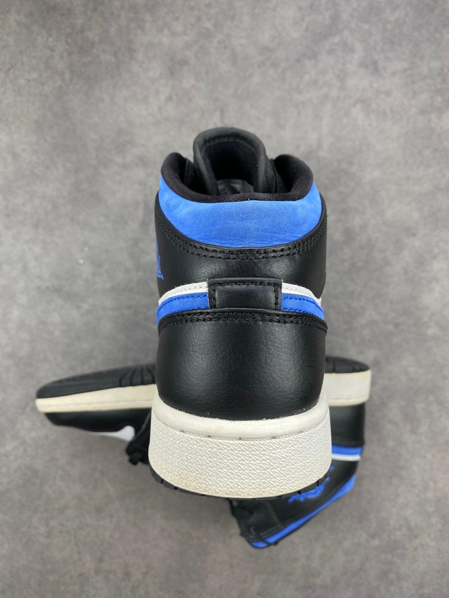 Jordan 1 Mid White Black Racer Blue (GS)