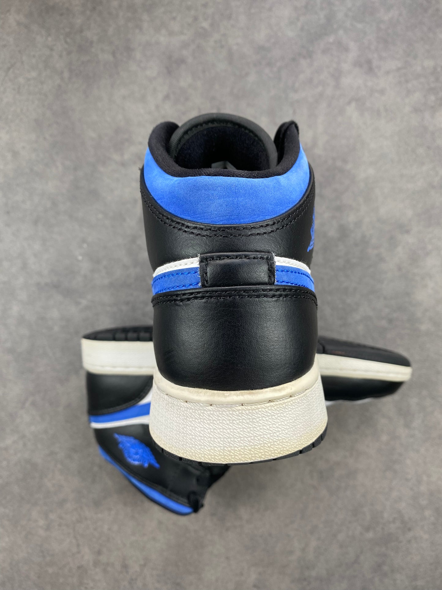 Jordan 1 Mid White Black Racer Blue (GS)