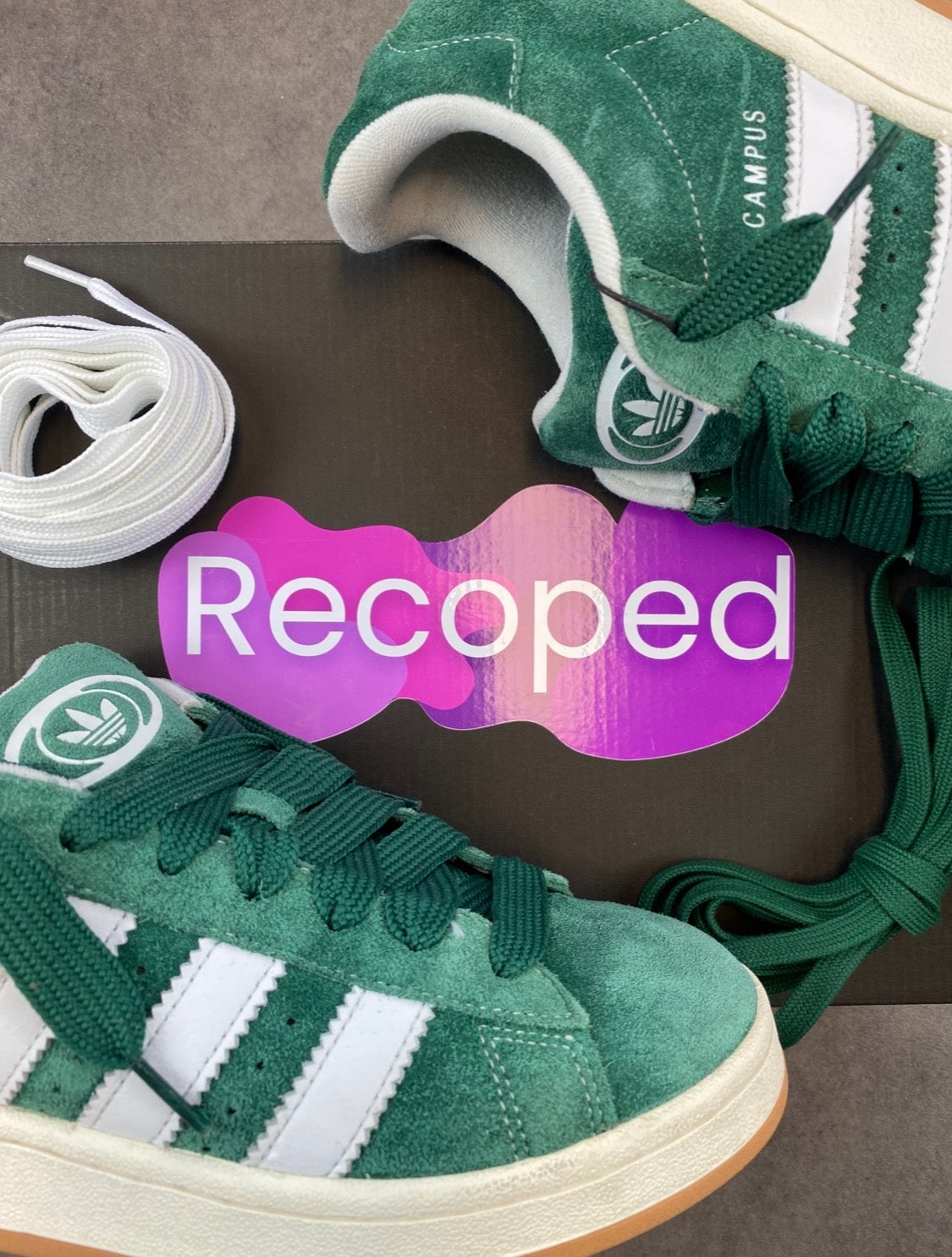 Adidas Campus 00s Dark Green Cloud White