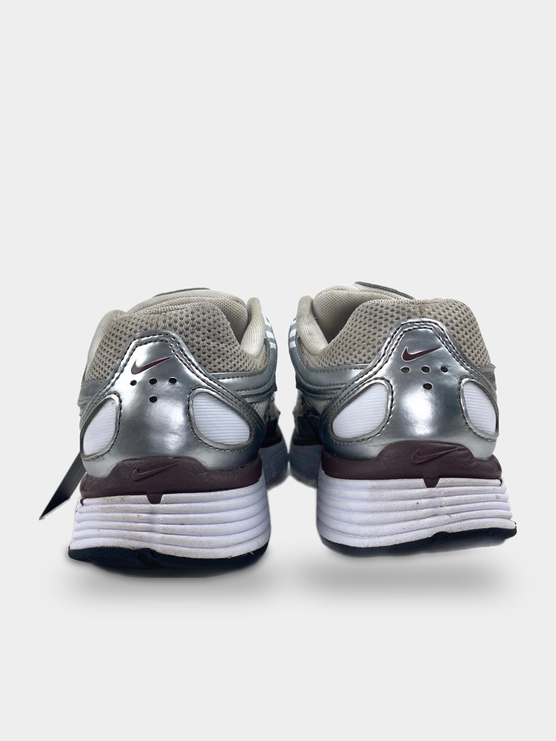 Nike P-6000 White Metallic Silver Tattoo