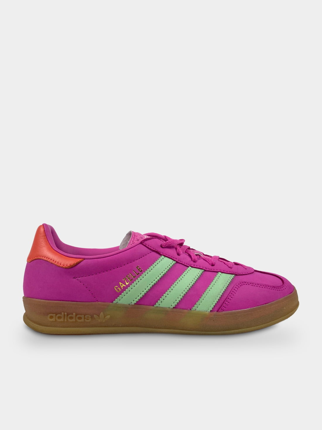 Adidas Gazelle Indoor Semi Lucid Fuchsia Semi Green Spark Coral