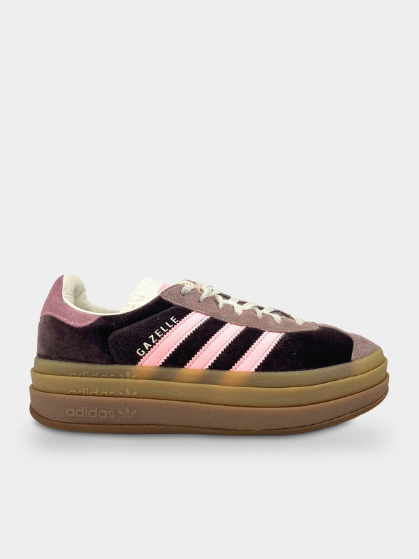 Adidas Gazelle Bold Shadow Brown Warm Clay Glow Pink