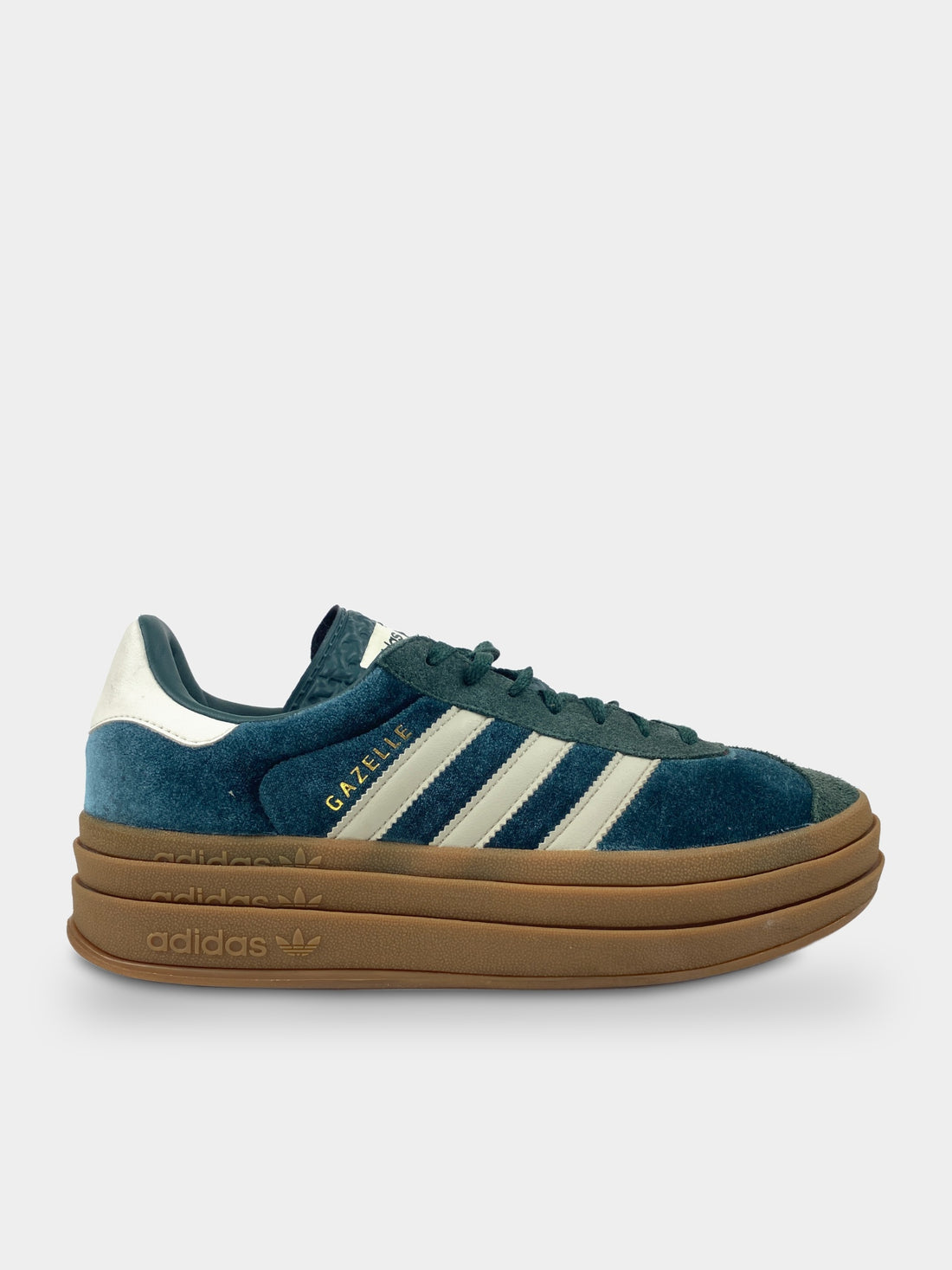 Adidas Gazelle Bold Mineral Green Velvet