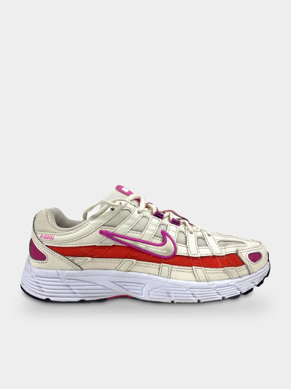 Nike P-6000 Essential Pale Ivory Team Orange