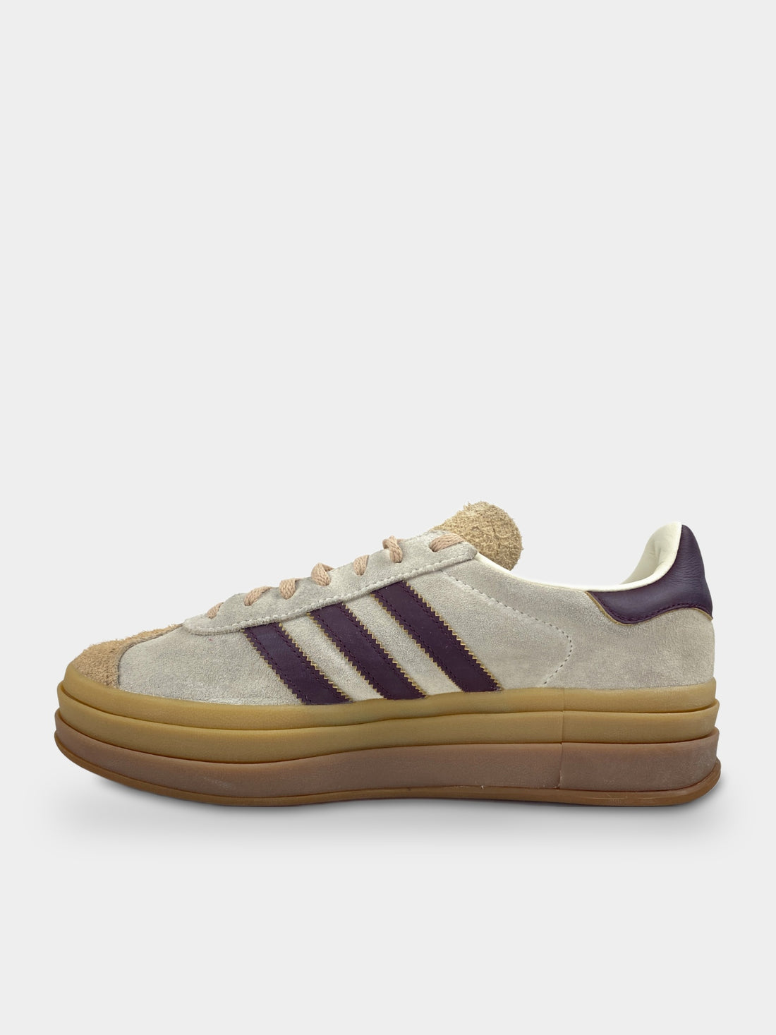 Adidas Gazelle Bold Cream White Maroon