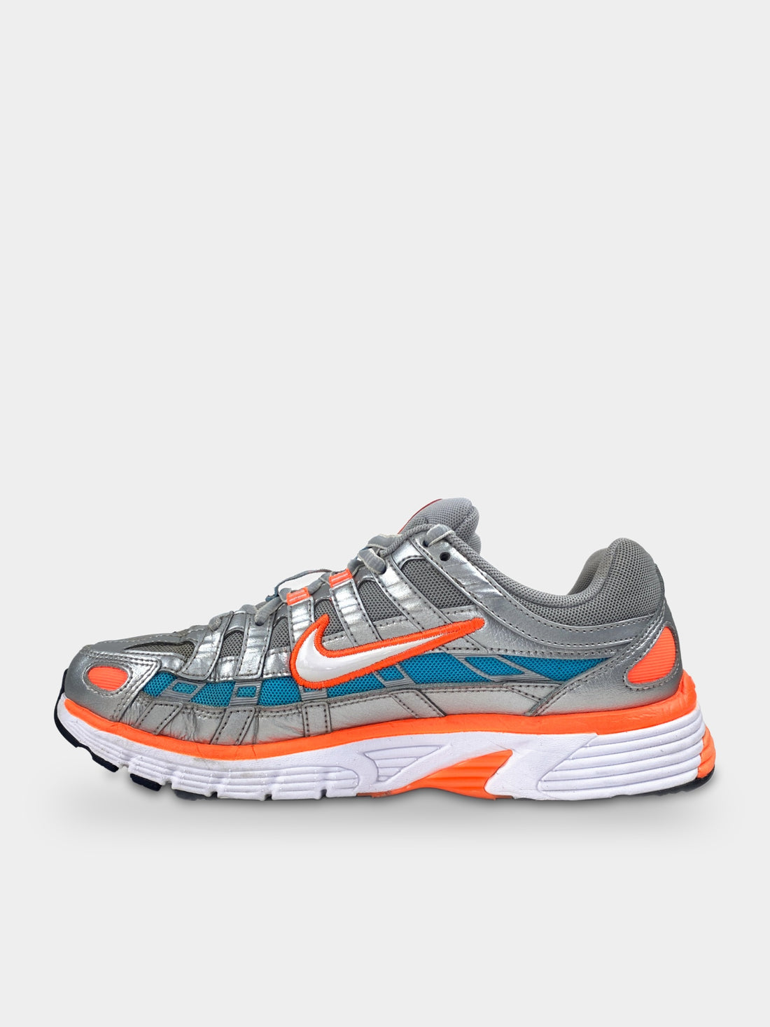 Nike P-6000 Metallic Silver Crimson Blue Fury