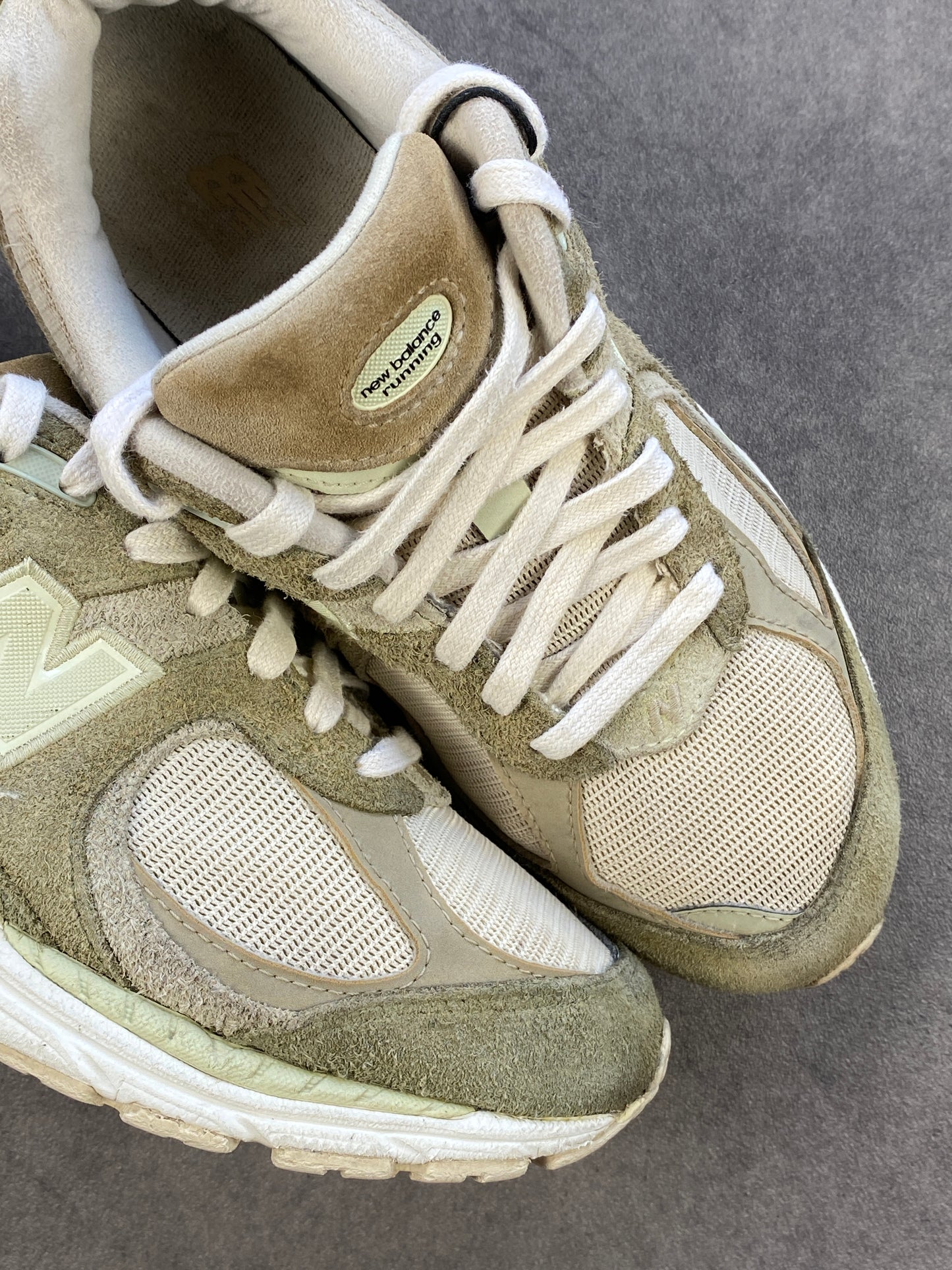 New Balance 2002R Dark Olivine Olivine & Slate Grey