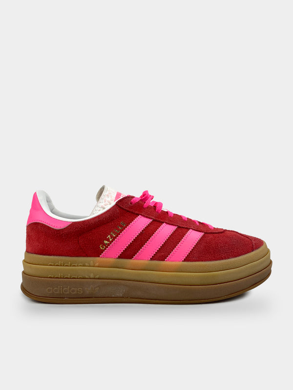Adidas Gazelle Bold Collegiate Red Lucid Pink