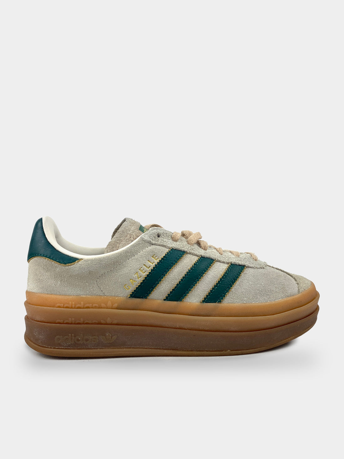 Adidas Gazelle Bold Magic Beige Collegiate Green