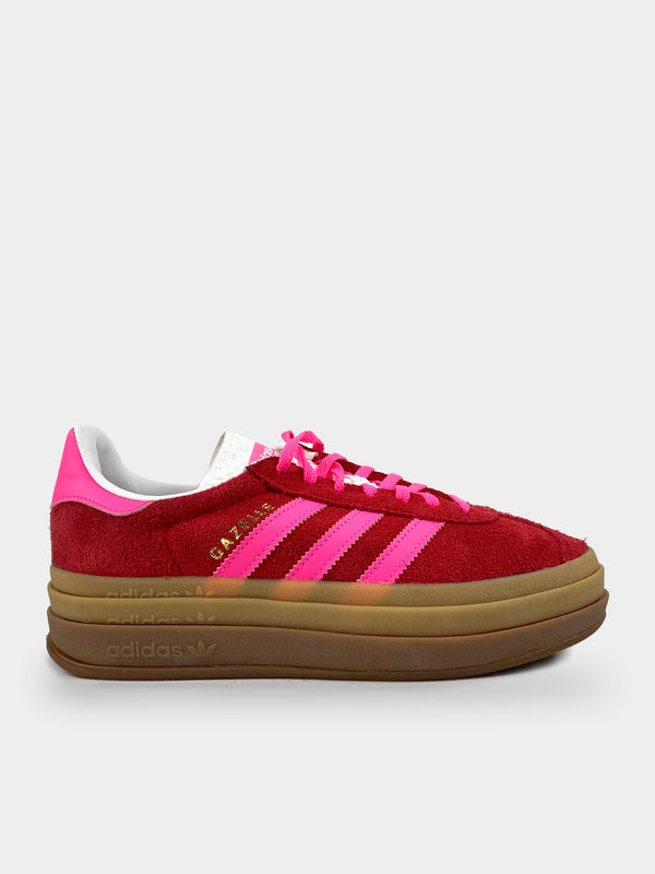 Adidas Gazelle Bold Collegiate Red Lucid Pink