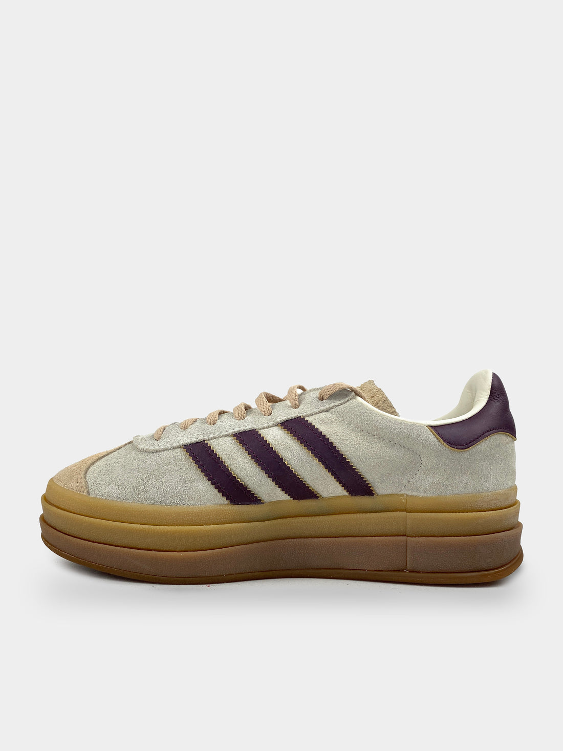 Adidas Gazelle Bold Cream White Maroon