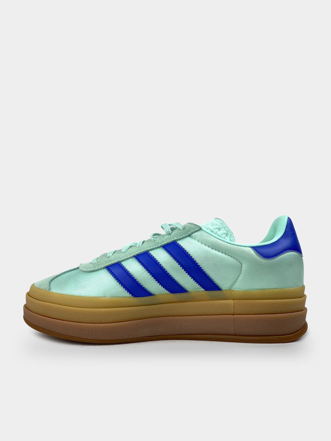 Adidas Gazelle Bold Clear Mint Lucid Blue Gold Metallic