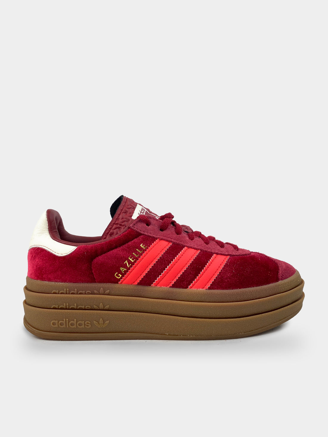 Adidas Gazelle Bold Bright Red Velvet