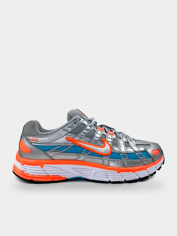Nike P-6000 Metallic Silver Crimson Blue Fury