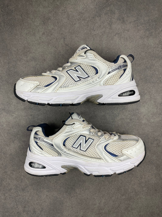 New Balance 530 White Silver Navy