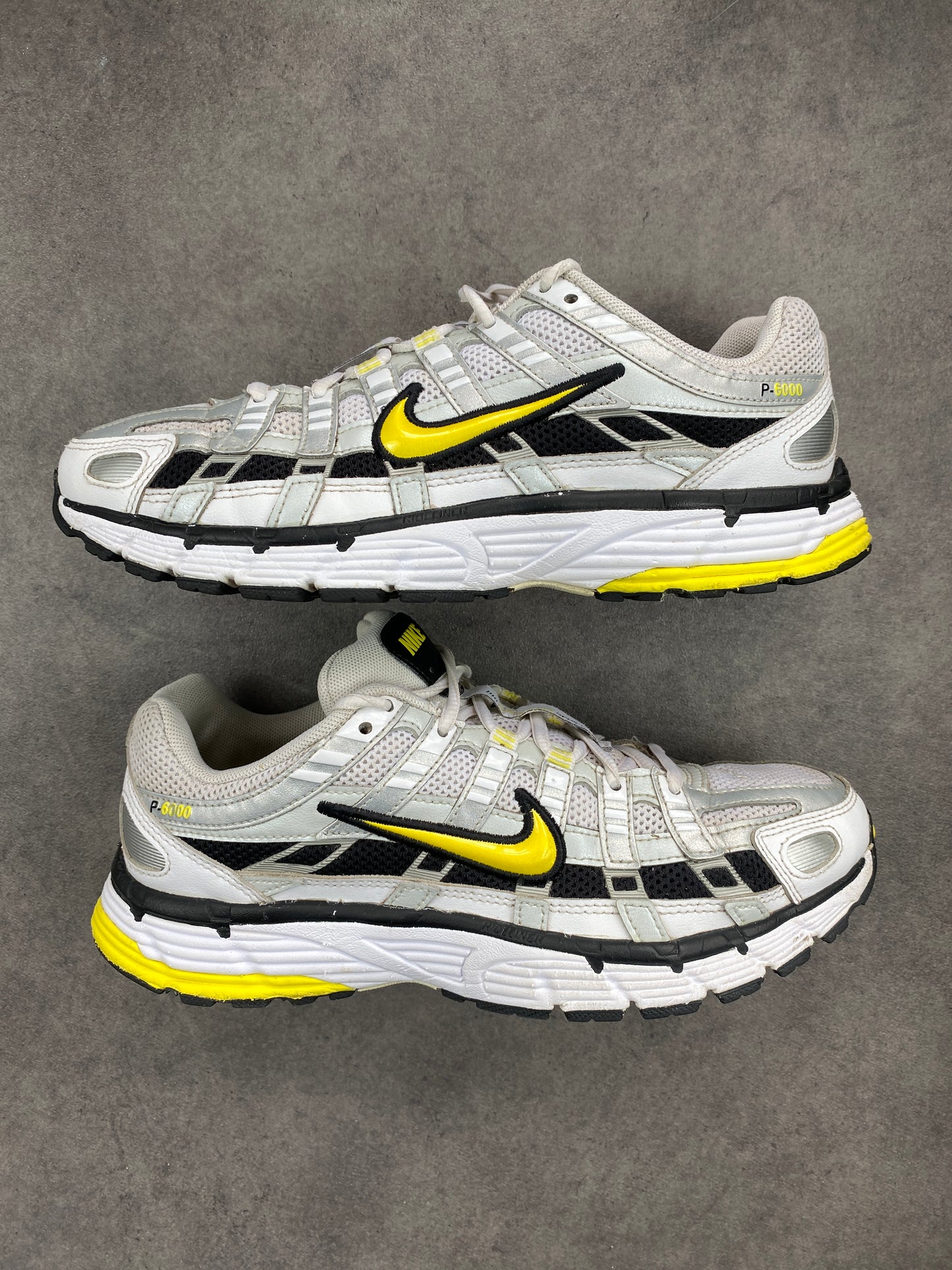 Nike P-6000 Metallic Platinum Opti Yellow