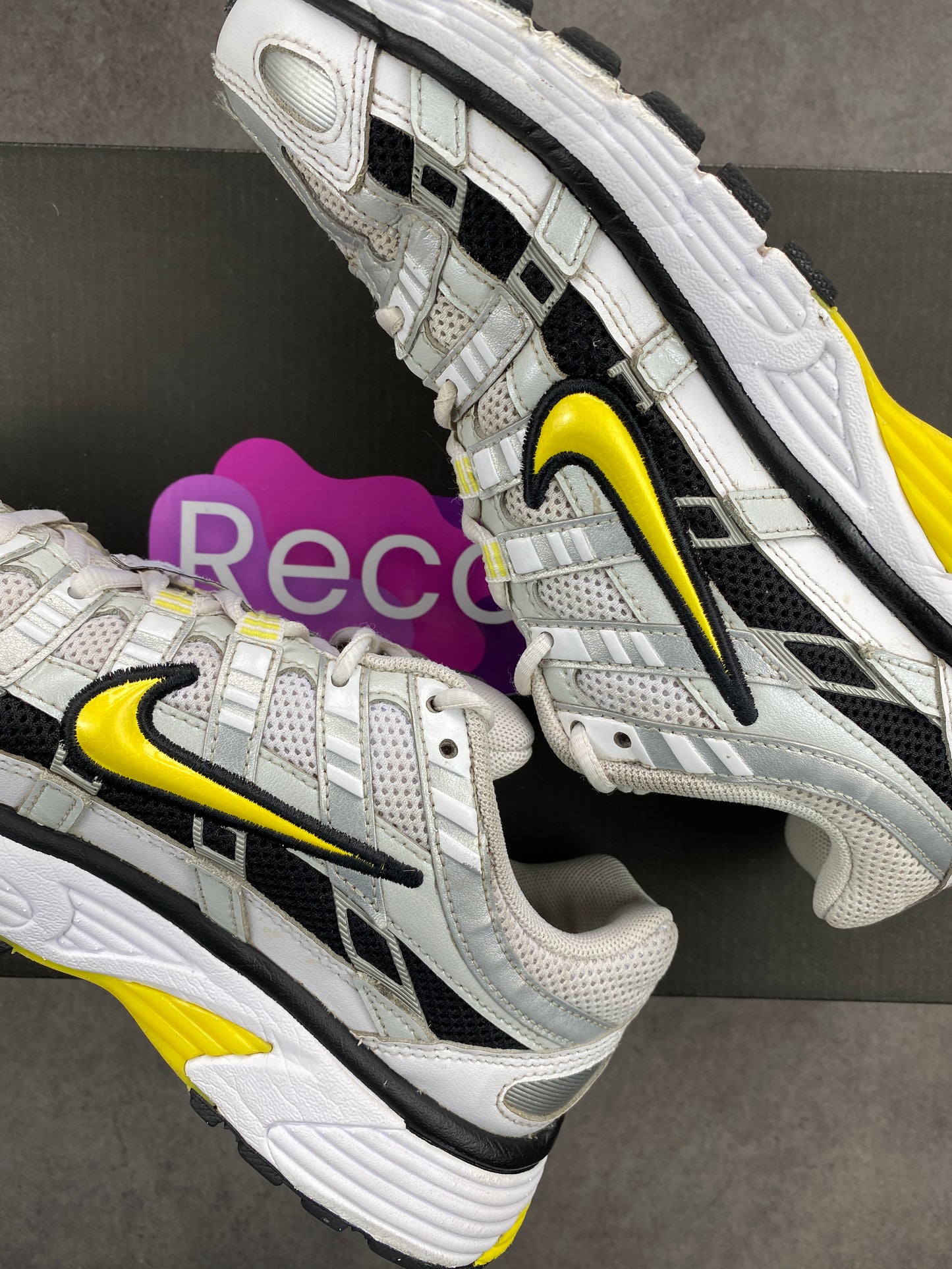 Nike P-6000 Metallic Platinum Opti Yellow