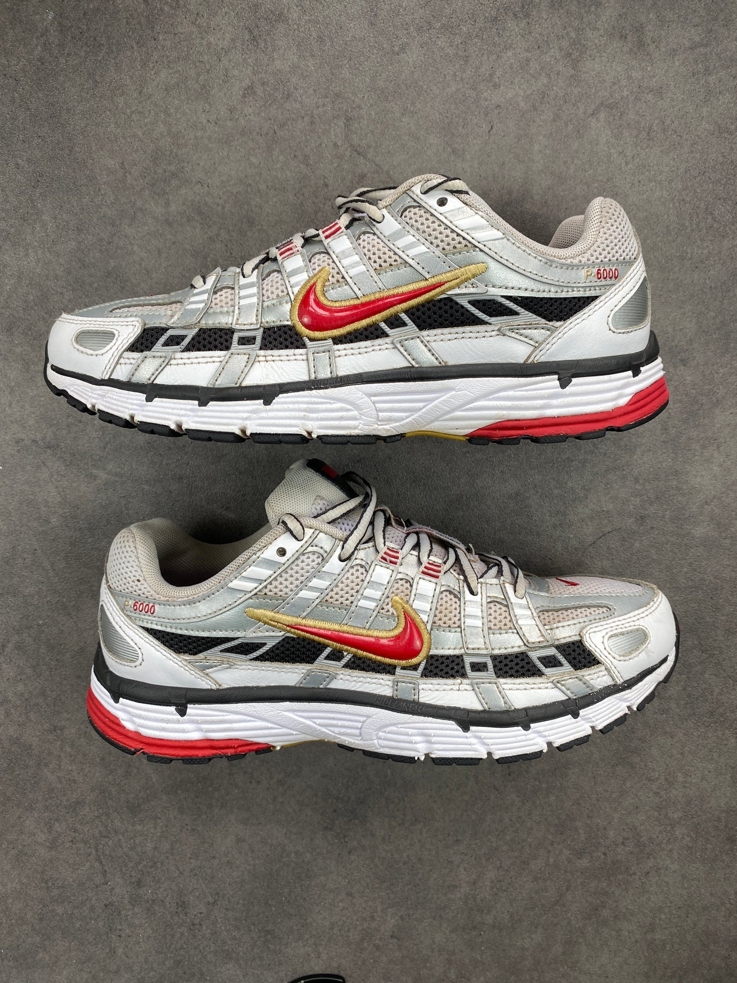 Nike P-6000 White Gold Red