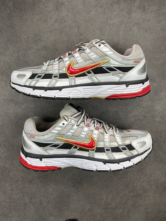 Nike P-6000 White Gold Red