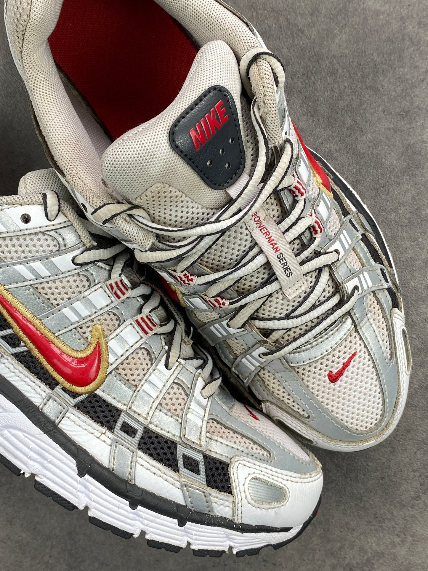Nike P-6000 White Gold Red