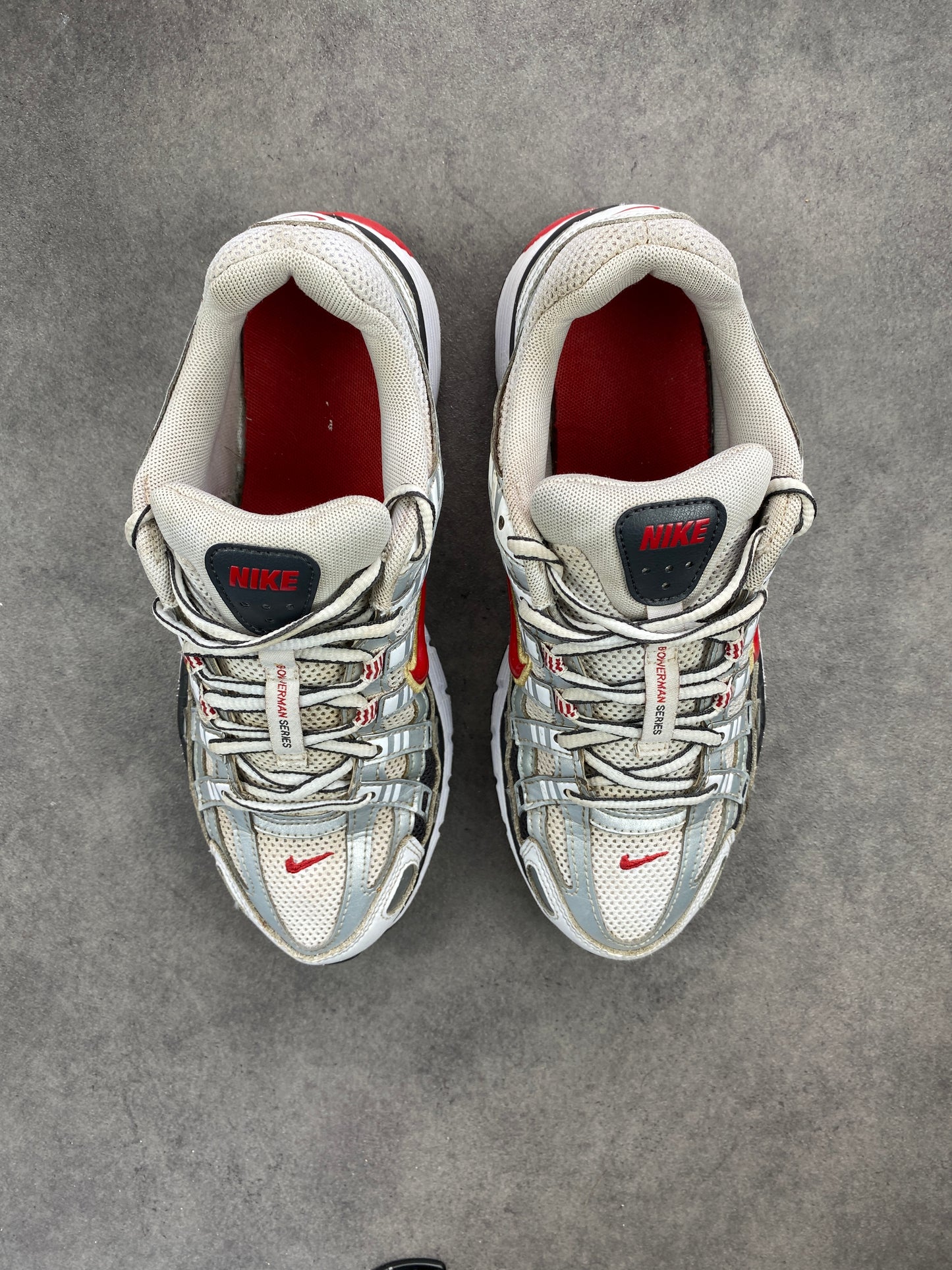 Nike P-6000 White Gold Red