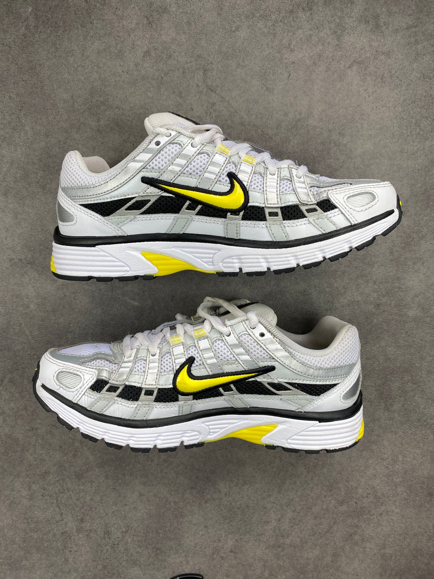Nike P-6000 Metallic Platinum Opti Yellow