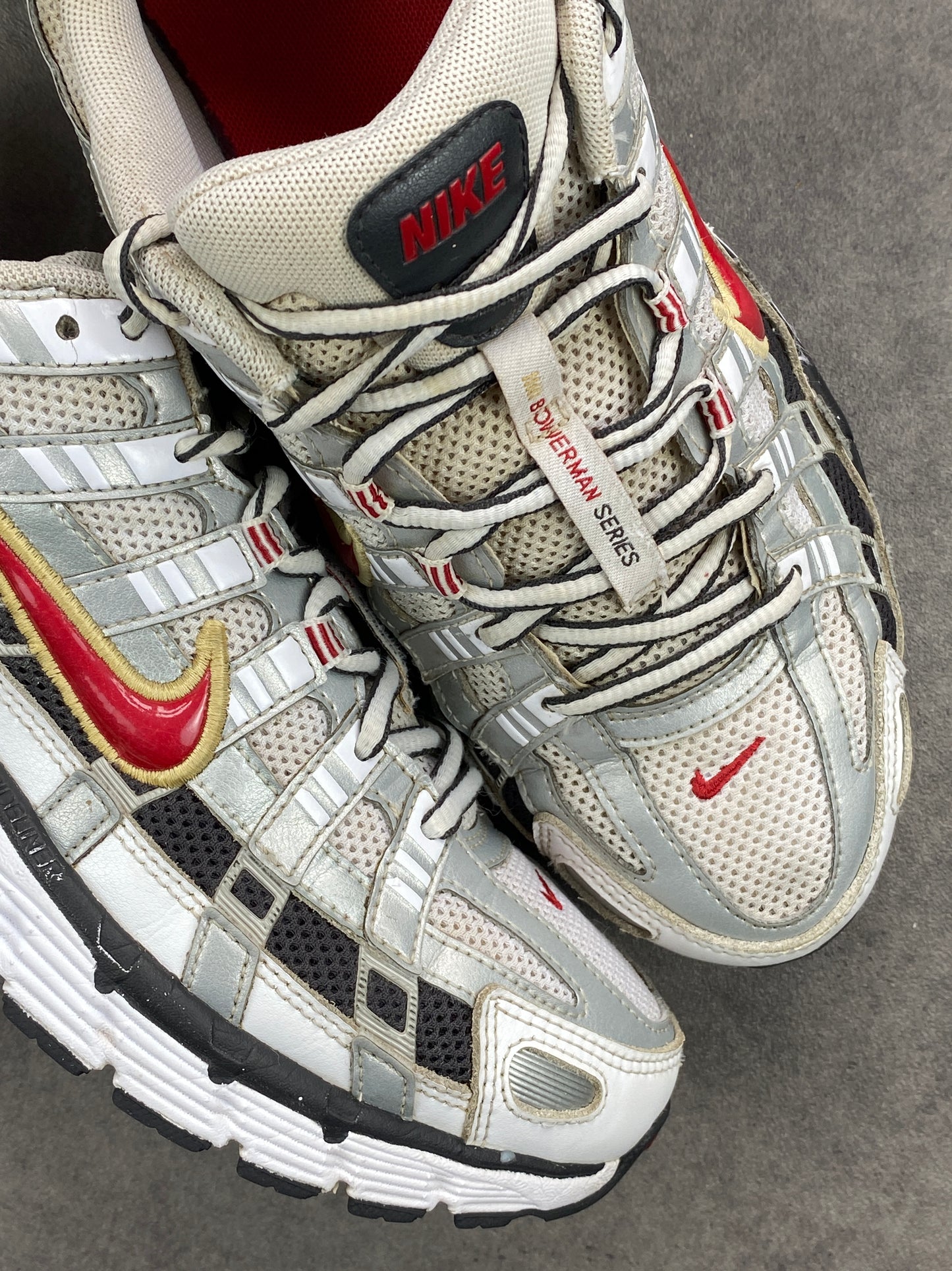 Nike P-6000 White Gold Red