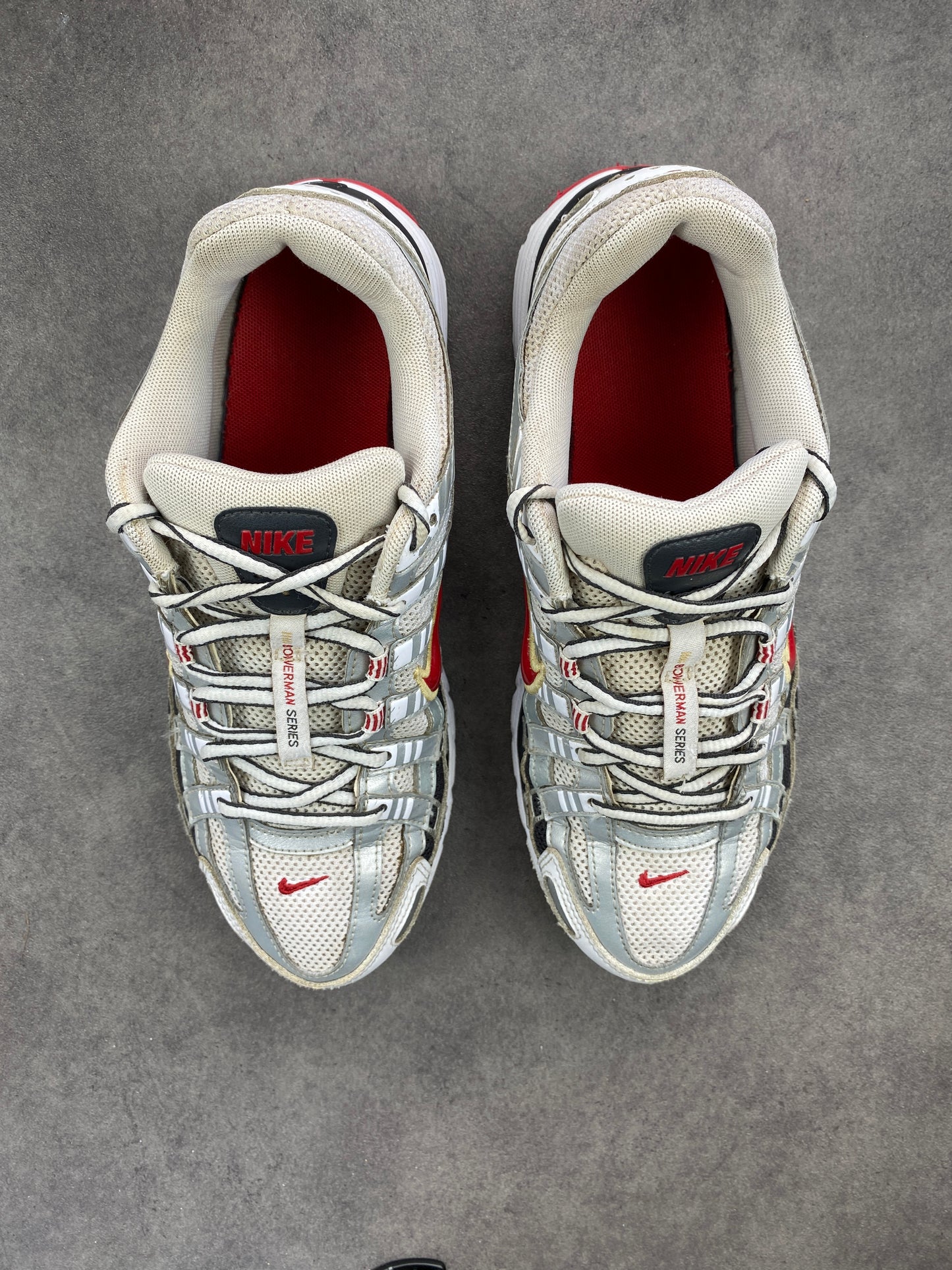 Nike P-6000 White Gold Red
