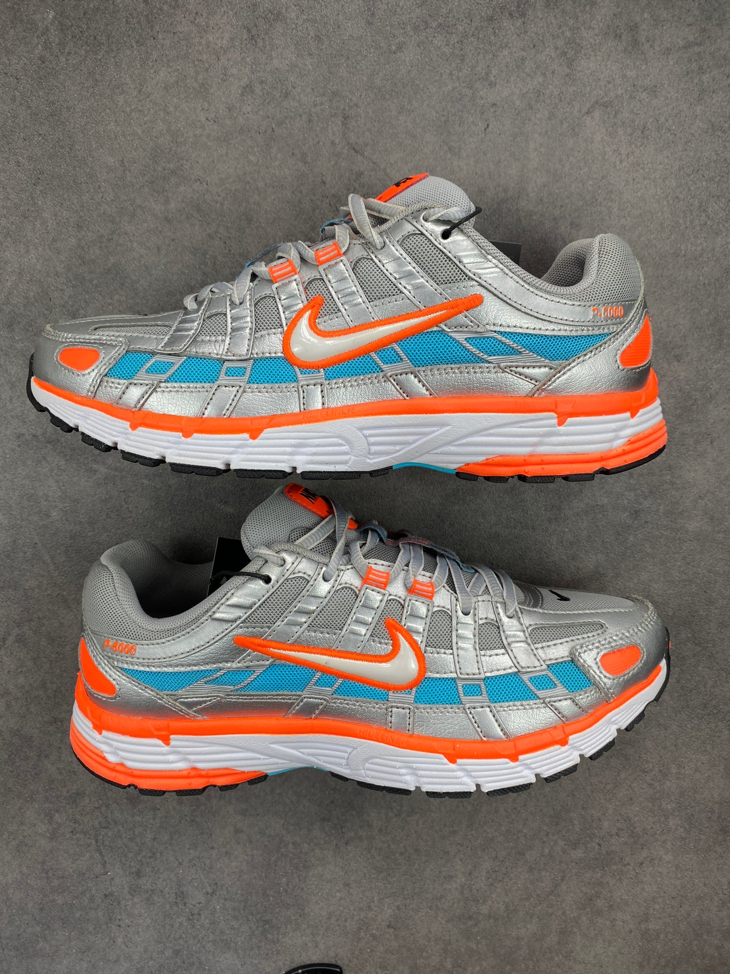 Nike P-6000 Metallic Silver Crimson Blue Fury 