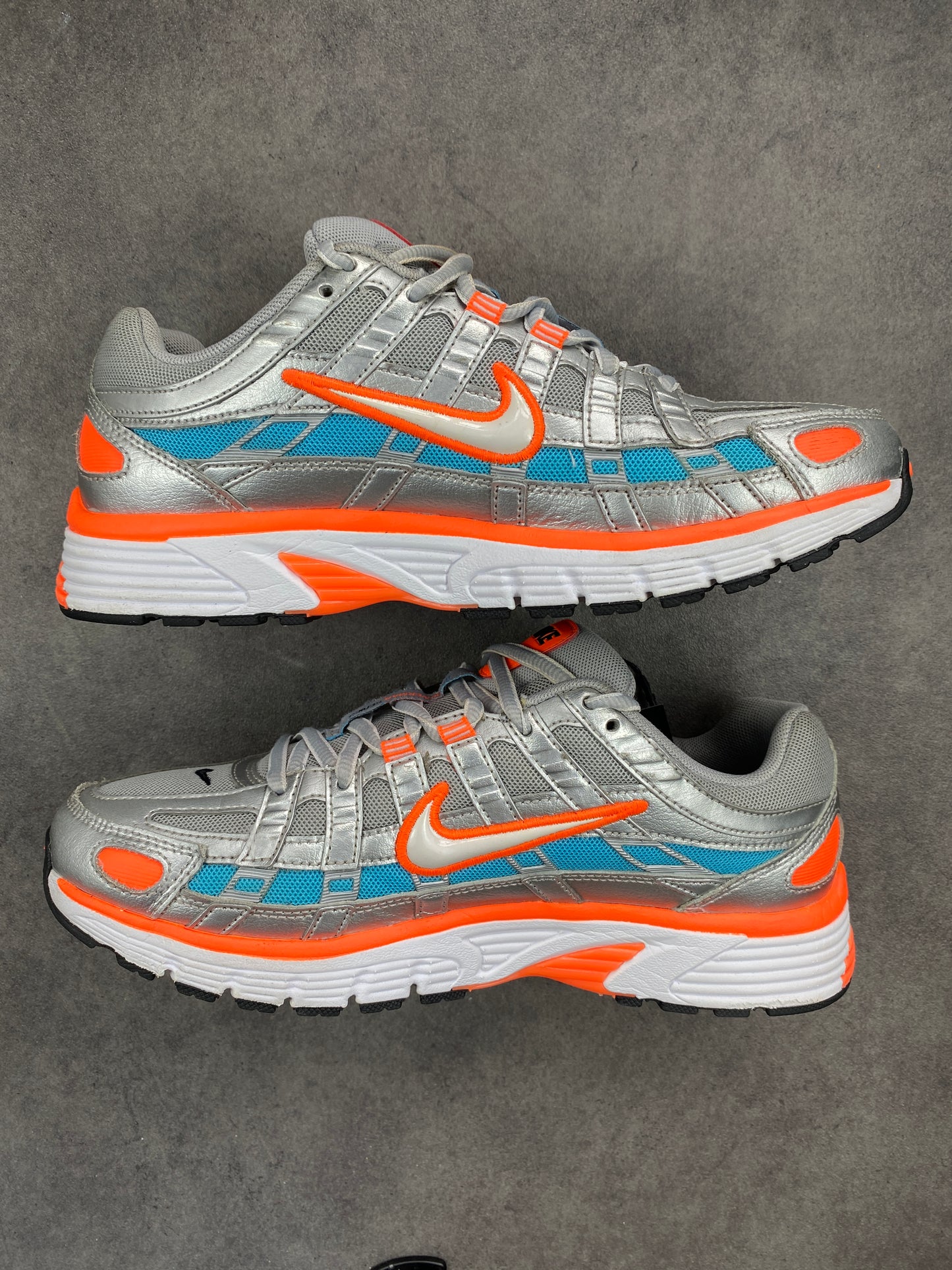 Nike P-6000 Metallic Silver Crimson Blue Fury 