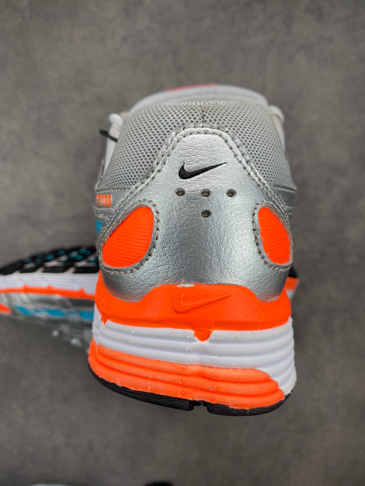 Nike P-6000 Metallic Silver Crimson Blue Fury 