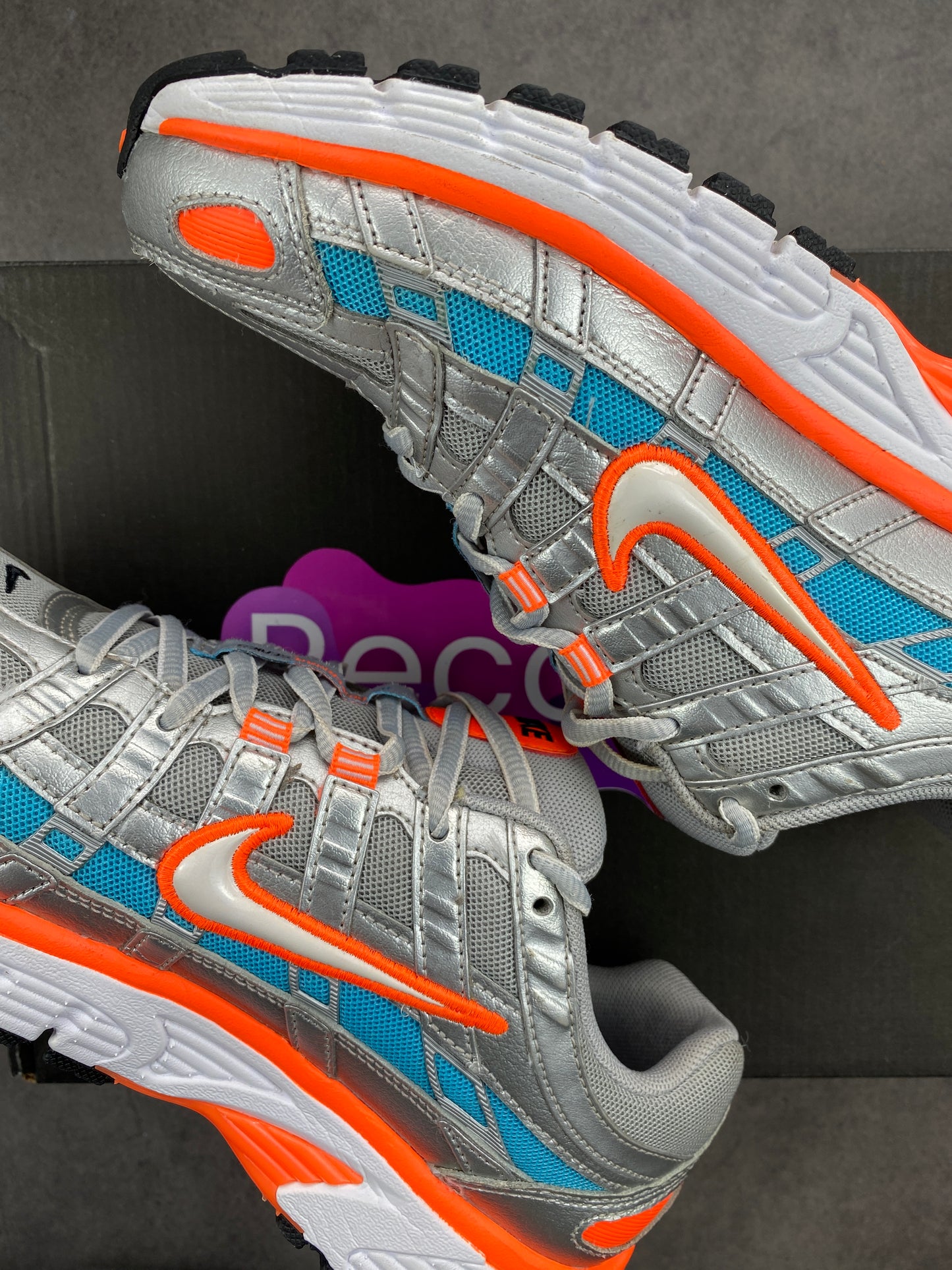 Nike P-6000 Metallic Silver Crimson Blue Fury 