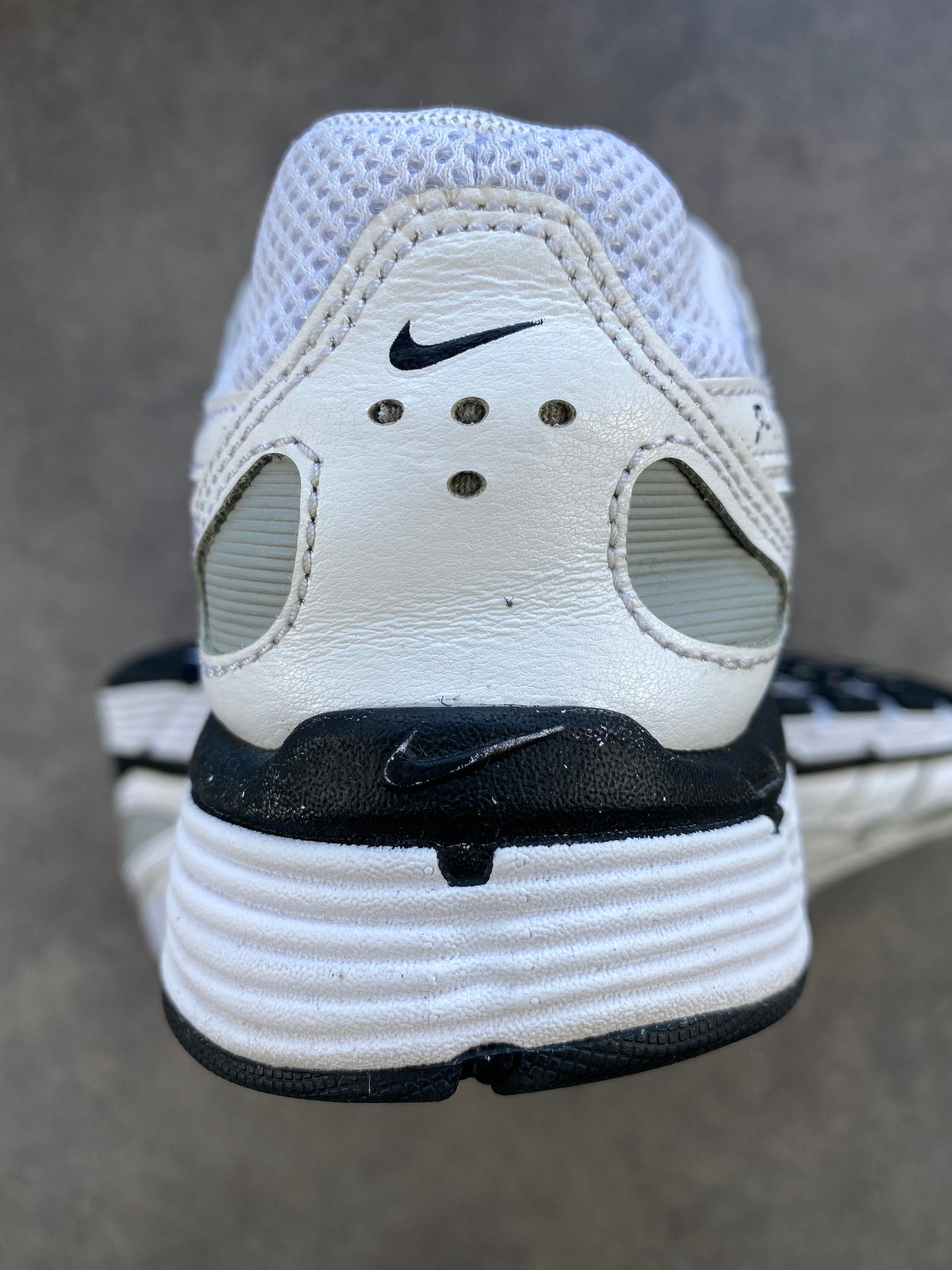 Nike P-6000 White Metallic Silver Black