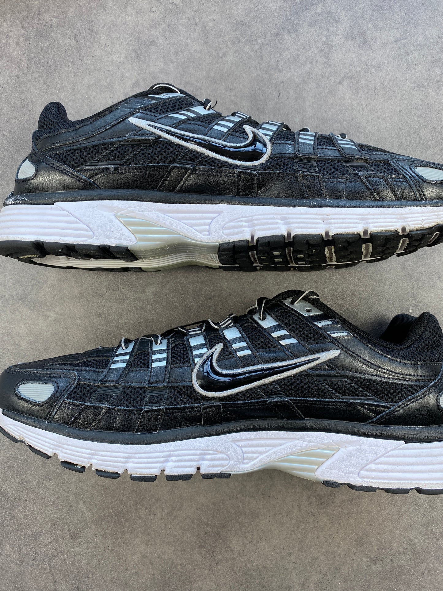 Nike P-6000 Black White Metallic Silver