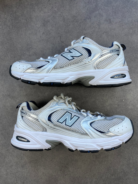 New Balance 530 White Silver Navy