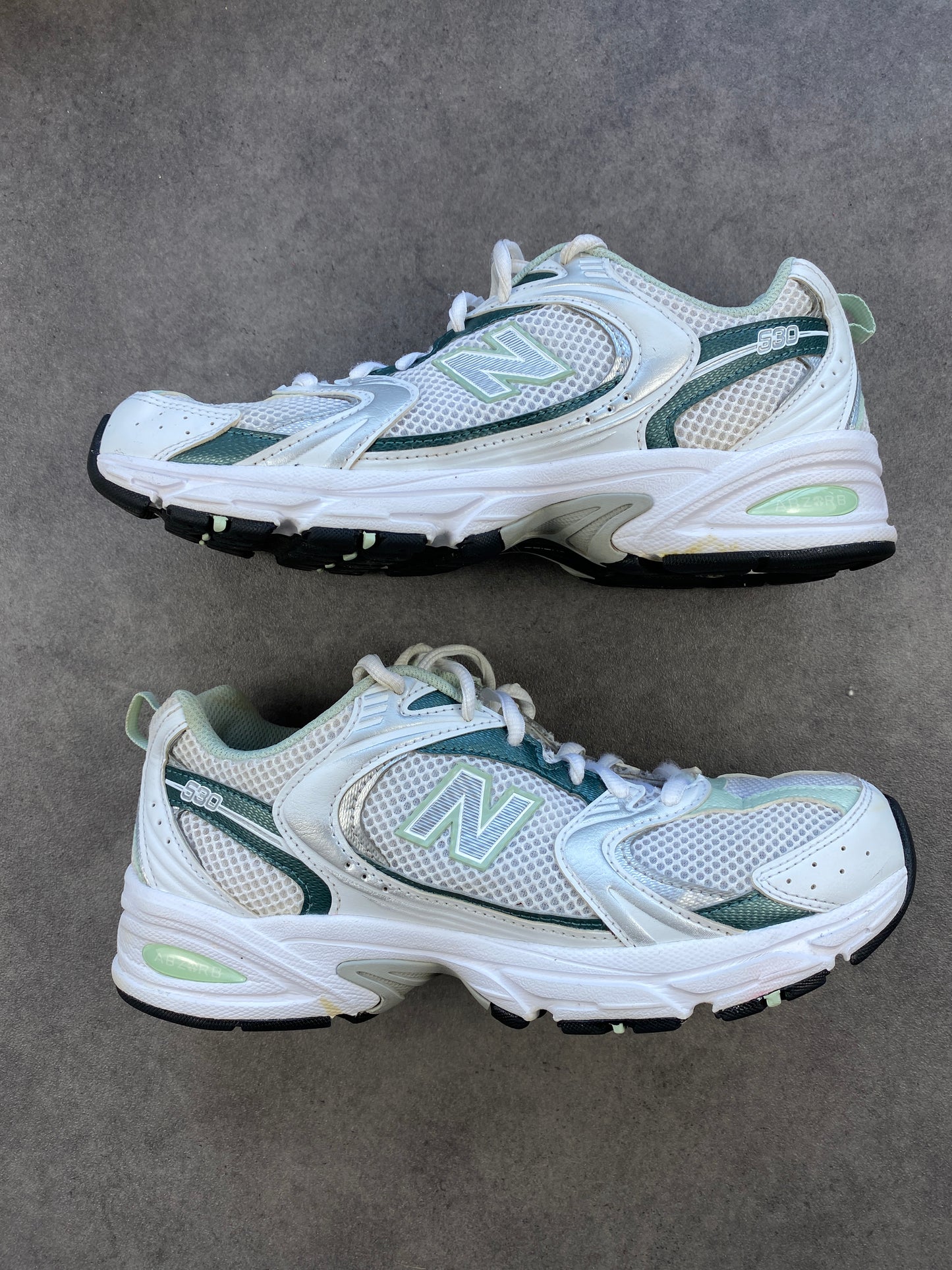 New Balance 530 White New Spruce