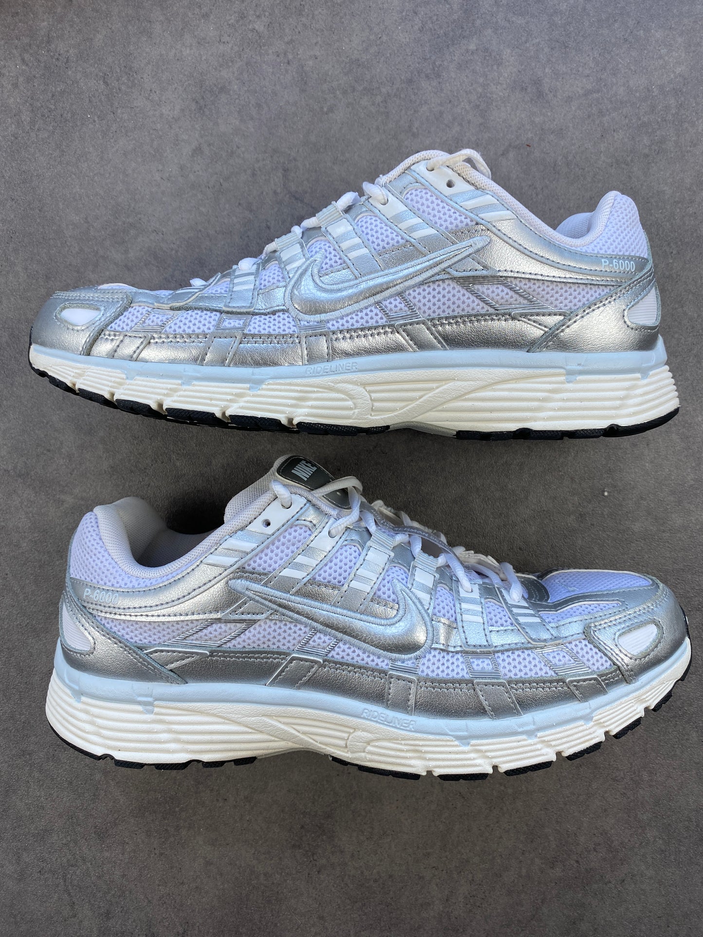Nike P-6000 White Blue Tint Sail Metallic Silver
